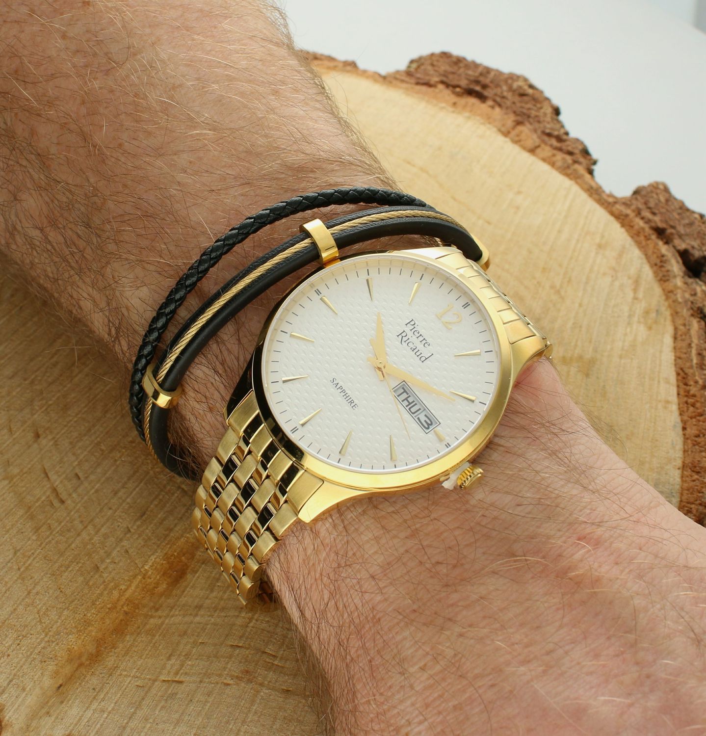 Zegarek męski PIERRE RICAUD P91093.1153Q . Wyposażony jest w kwarcowy mechanizm, zasilany za pomocą baterii. 1.jpg