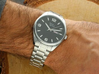 Zegarek męski Pierre Ricaud P91107.5154Q Gent Watch Classic – czarna tarcza, stal nierdzewna, szafirowe szkło, mechanizm Seiko Epson VX42, datownik dzień tygodnia i miesiąca, 2.jpg