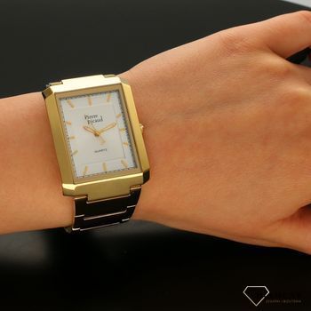 Zegarek męski ' Złoty Prostokąt na bransolecie'  Pierre Ricuad P97014F.1113Q (5).jpg