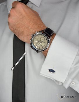 Zegarek męski Pierre Ricaud P97224.Y257QF2. Zegarek męski z ozdobnymi dodatkowymi tarczami. Zegarek męski ze stalową koperta oraz szarą tarczą zegarka (4).JPG