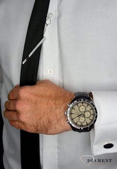 Zegarek męski Pierre Ricaud P97224.Y257QF2. Zegarek męski z ozdobnymi dodatkowymi tarczami. Zegarek męski ze stalową koperta oraz szarą tarczą zegarka (6).JPG