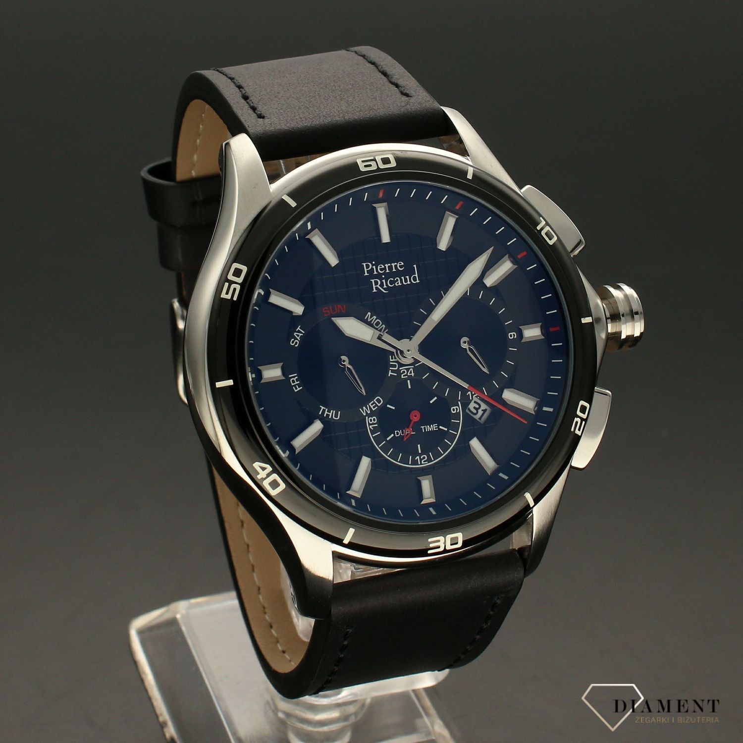 Zegarek męski na pasku Pierre Ricuad z chronografem P97260.Y214QF.jpg