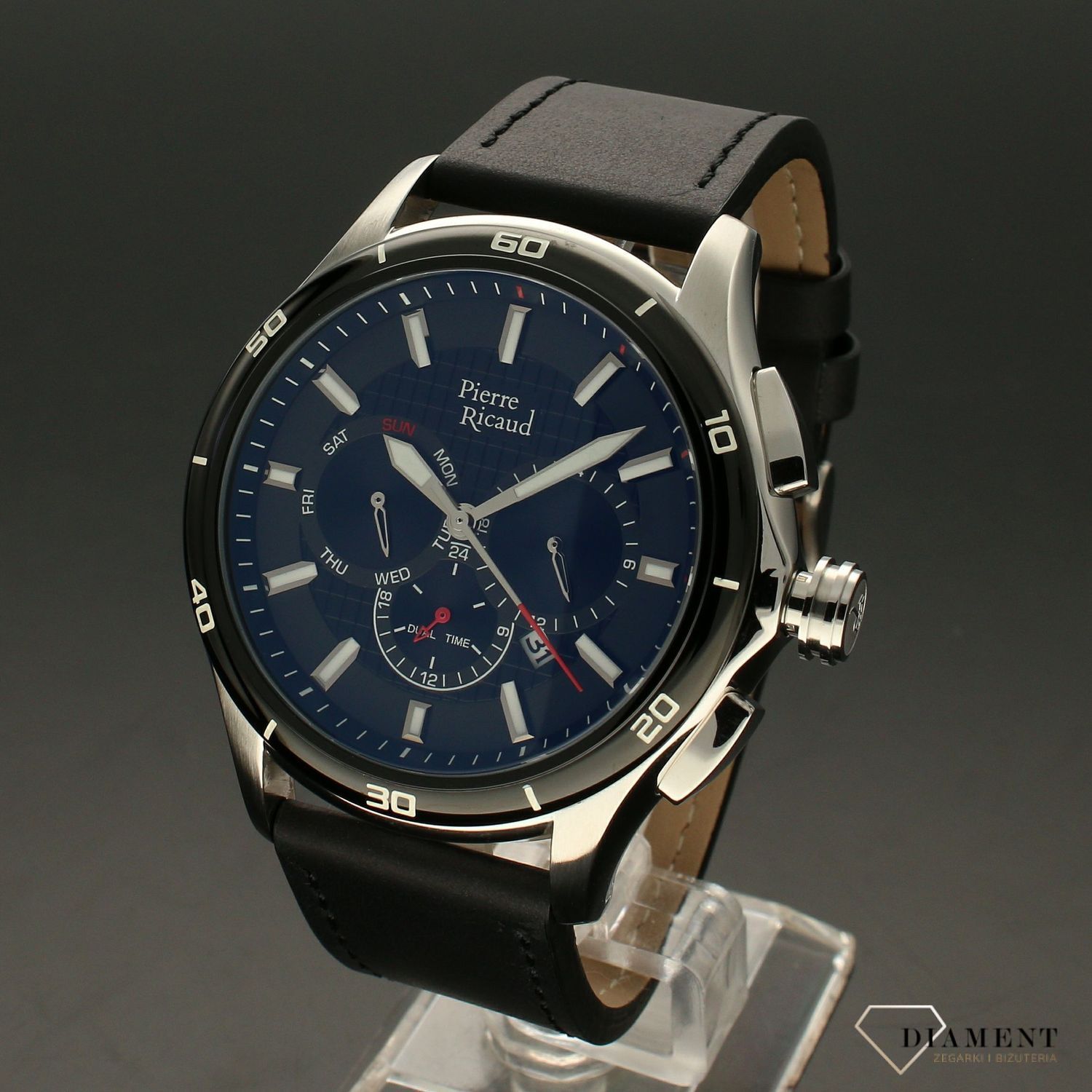 Zegarek męski na pasku Pierre Ricuad z chronografem P97260.Y214QF.jpg