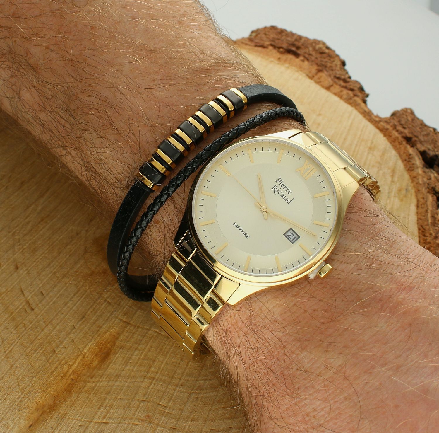 Zegarek męski PIERRE RICAUD P97262.1161Q Wyposażony jest w kwarcowy mechanizm, zasilany za pomocą baterii. 1..jpg