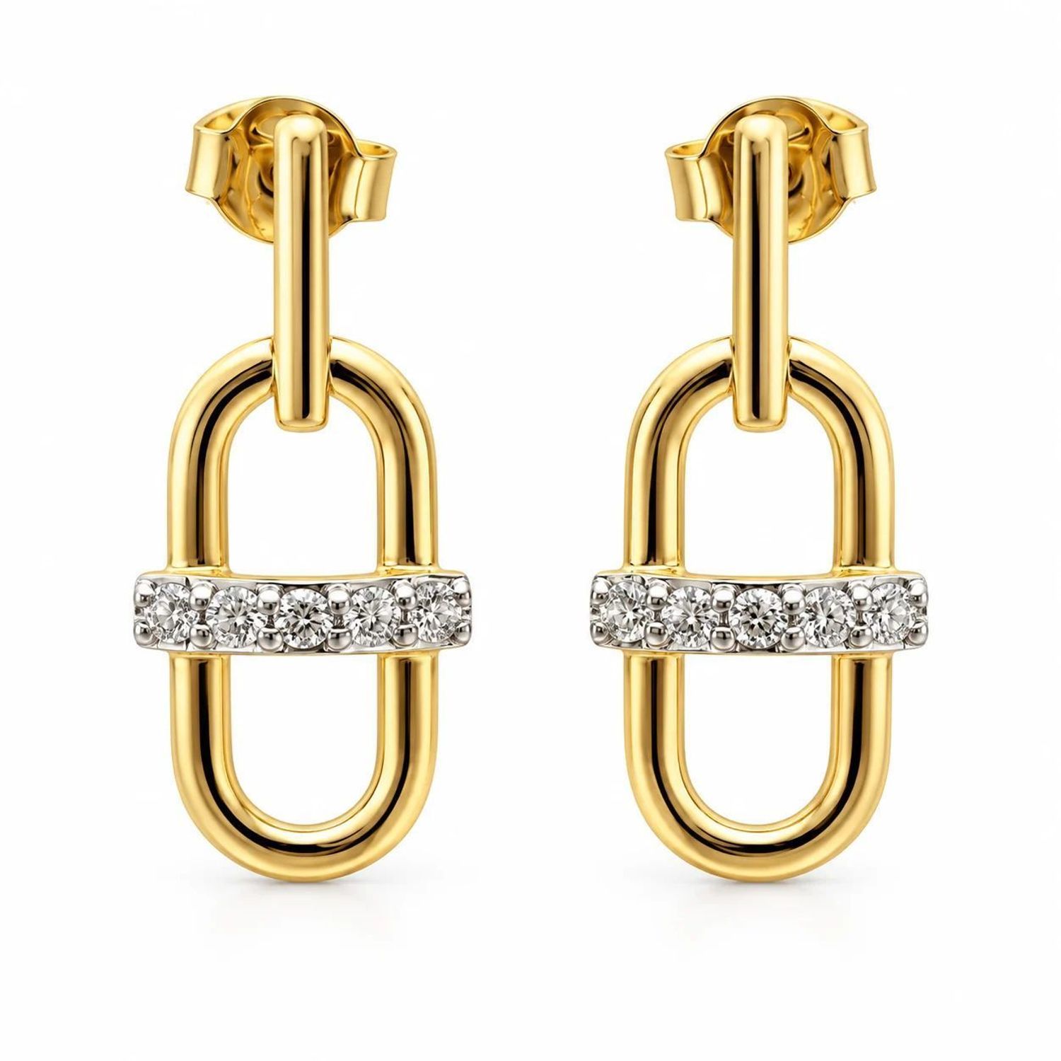 Złote kolczyki 585 wiszące z 10 diamentami 0,22 ct – elegancka biżuteria damska (3).jpg