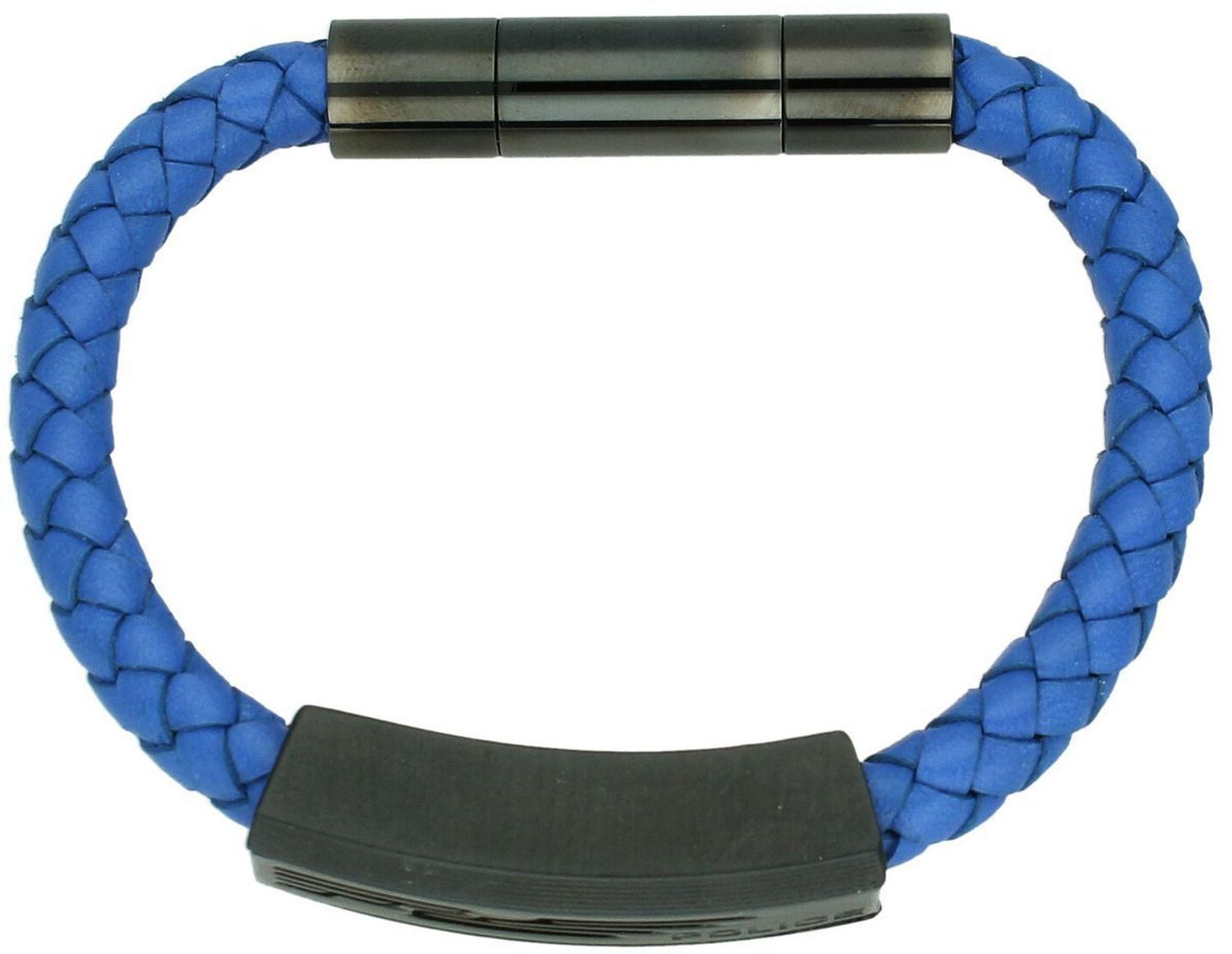 Biżuteria POLICE, bransoletka męska 'Wytrzymały ponad siły' PJ.26492BLN-01.Niebieska, męska bransoleta firmy POLICE. Biżuteria z kolekcji męskiej to odpowiedź na 11.jpg