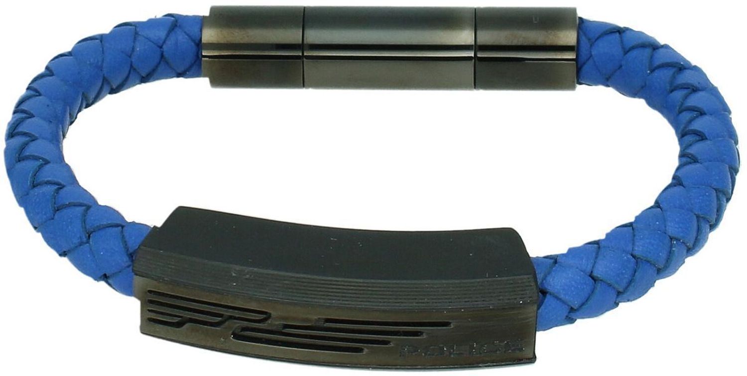 Biżuteria POLICE, bransoletka męska 'Wytrzymały ponad siły' PJ.26492BLN-01.Niebieska, męska bransoleta firmy POLICE. Biżuteria z kolekcji męskiej to odpowiedź na 11.jpg