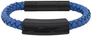 Biżuteria POLICE, bransoletka męska 'Wytrzymały ponad siły' PJ.26492BLN-01.Niebieska, męska bransoleta firmy POLICE. Biżuteria z kolekcji męskiej to odpowiedź na 11.jpg