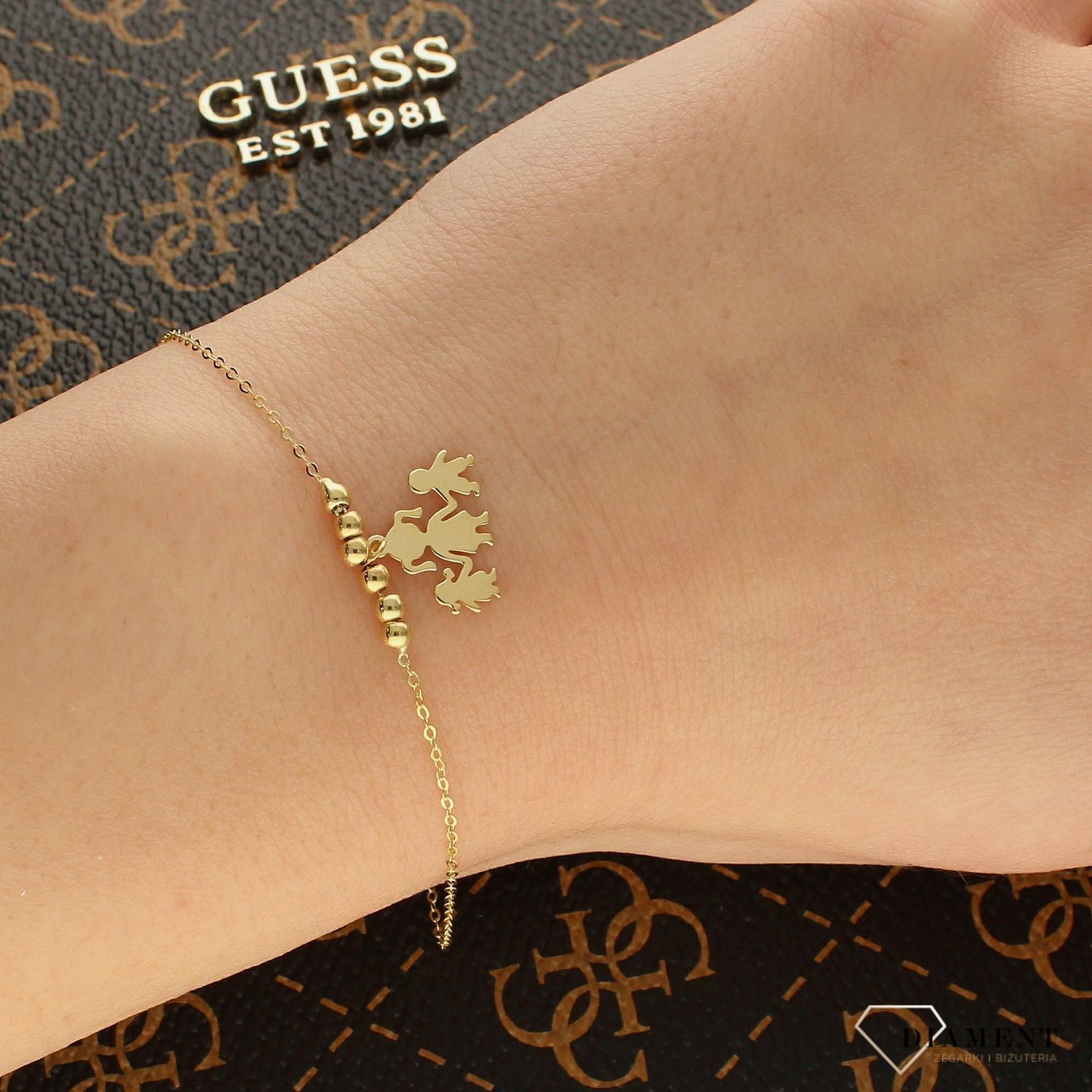 Bransoletka złota 333 zawieszka z rodziną PL0059BG14K (1).jpg