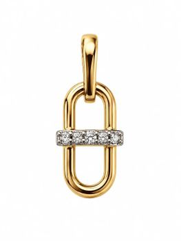 Złota zawieszka 585 z 5 brylantami 0,11 ct.jpg