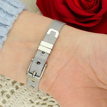 Bransoletka damska Love Pierre Ricaud PR150.5 – stal szlachetna, mesh, srebrna zapięcie.jpg