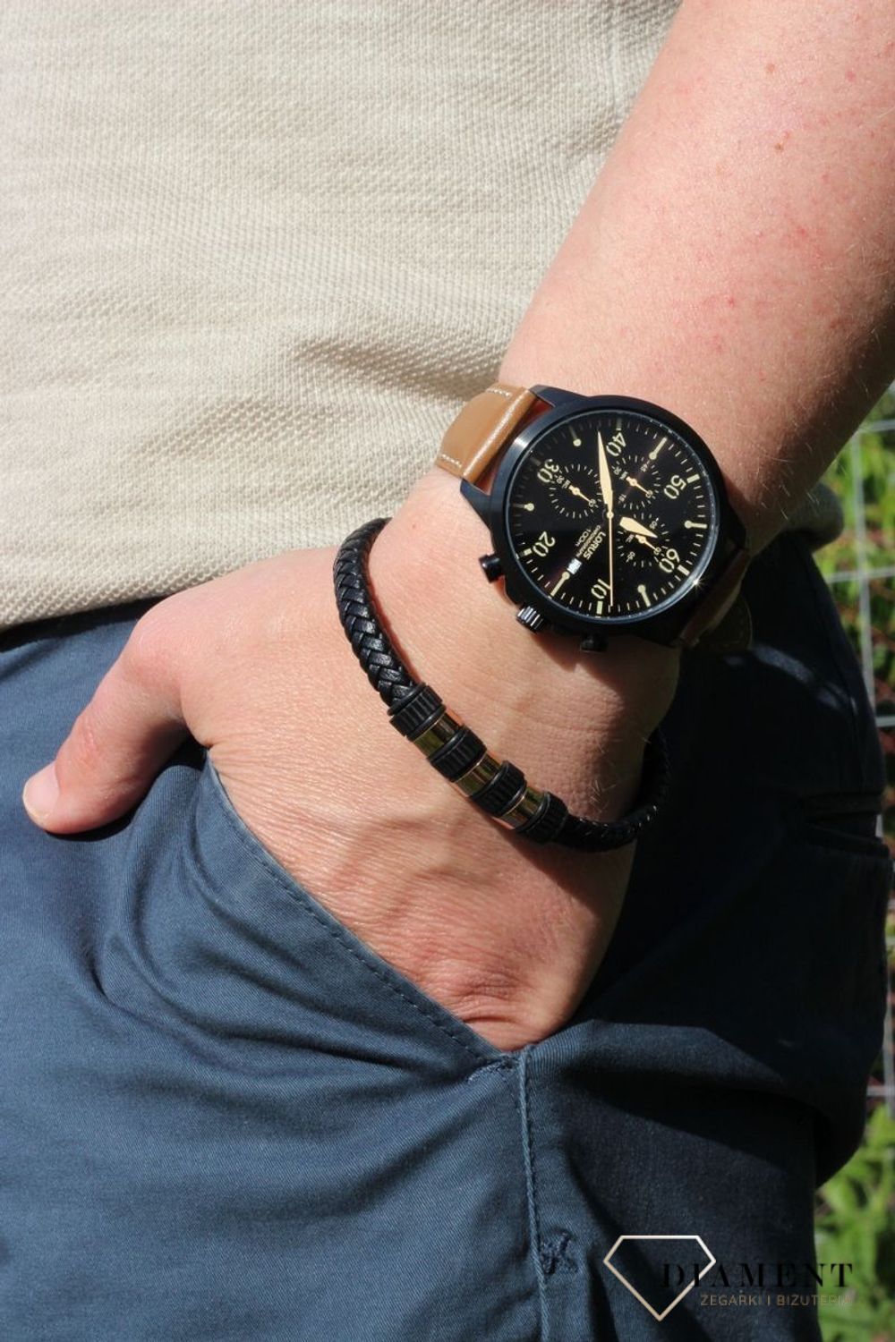 Męska bransoleta Pierre Ricaud PR615.9BL.jpg