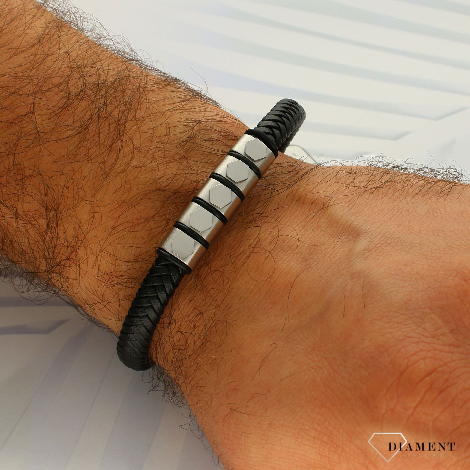 Bransoletka męska skórzana Pierre Ricaud PR619.5BL.jpg