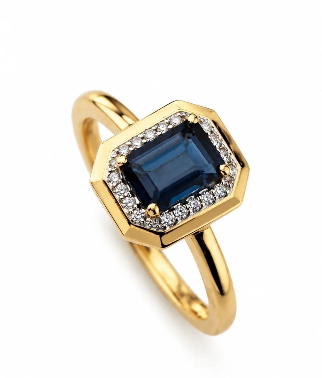 Złoty pierścionek 585 z London Blue Topaz 1,18 ct i 22 diamentami 0,10 ct GHSI rozmiar 18 (2).jpg
