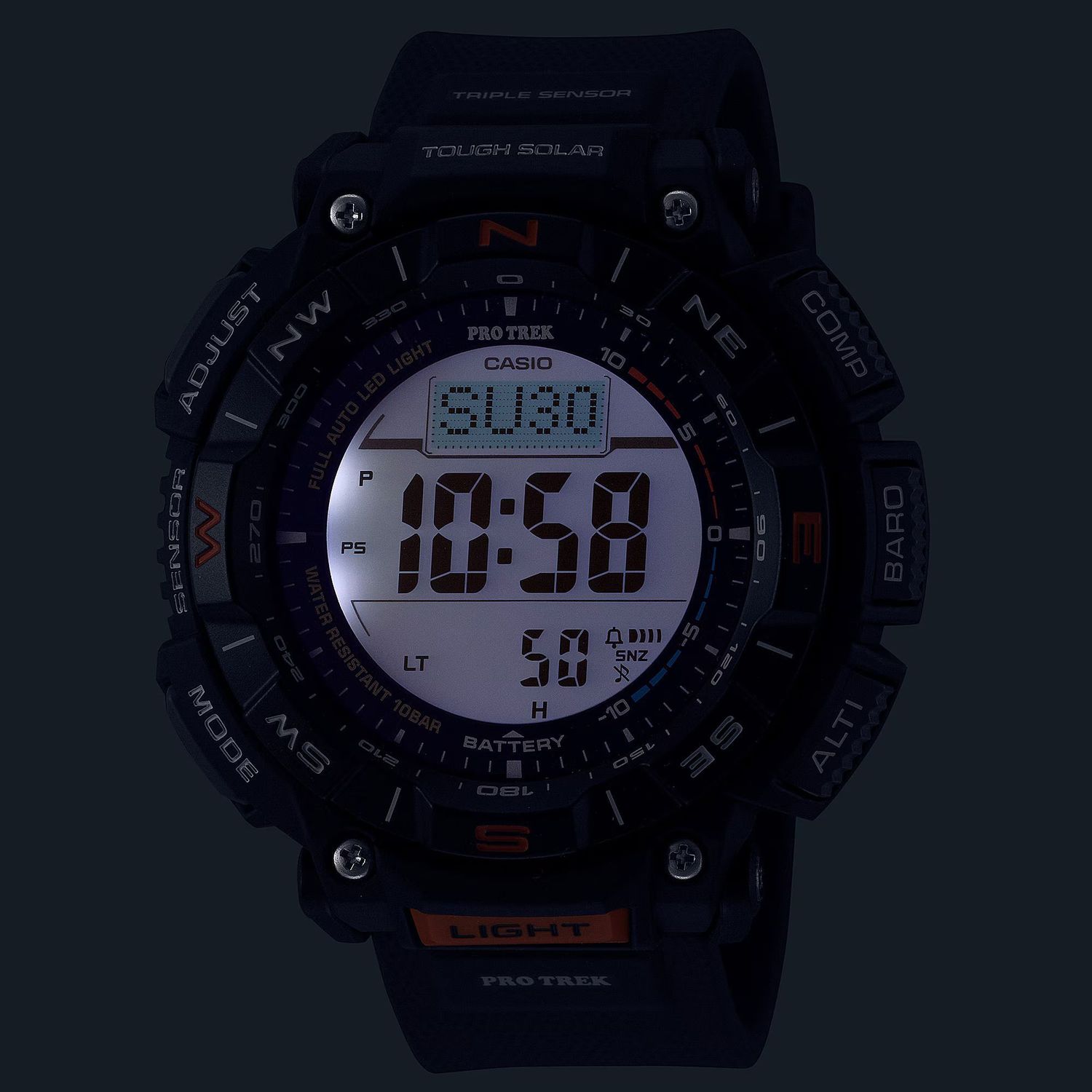 Zegarek męski ProTrek Casio Solar Digital PRG-340-1ER czarny.jpg