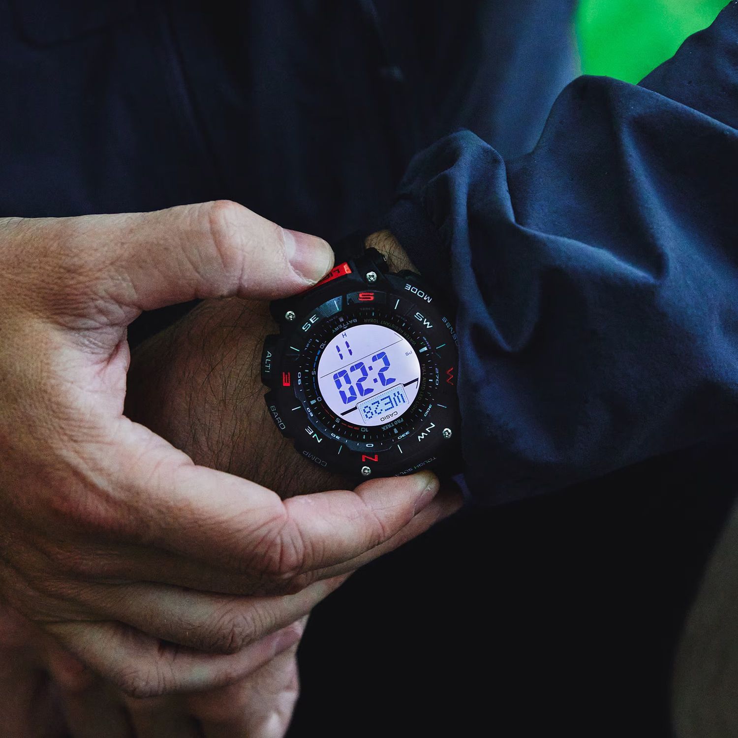 Zegarek męski ProTrek Casio Solar Digital PRG-340-1ER czarny.jpg