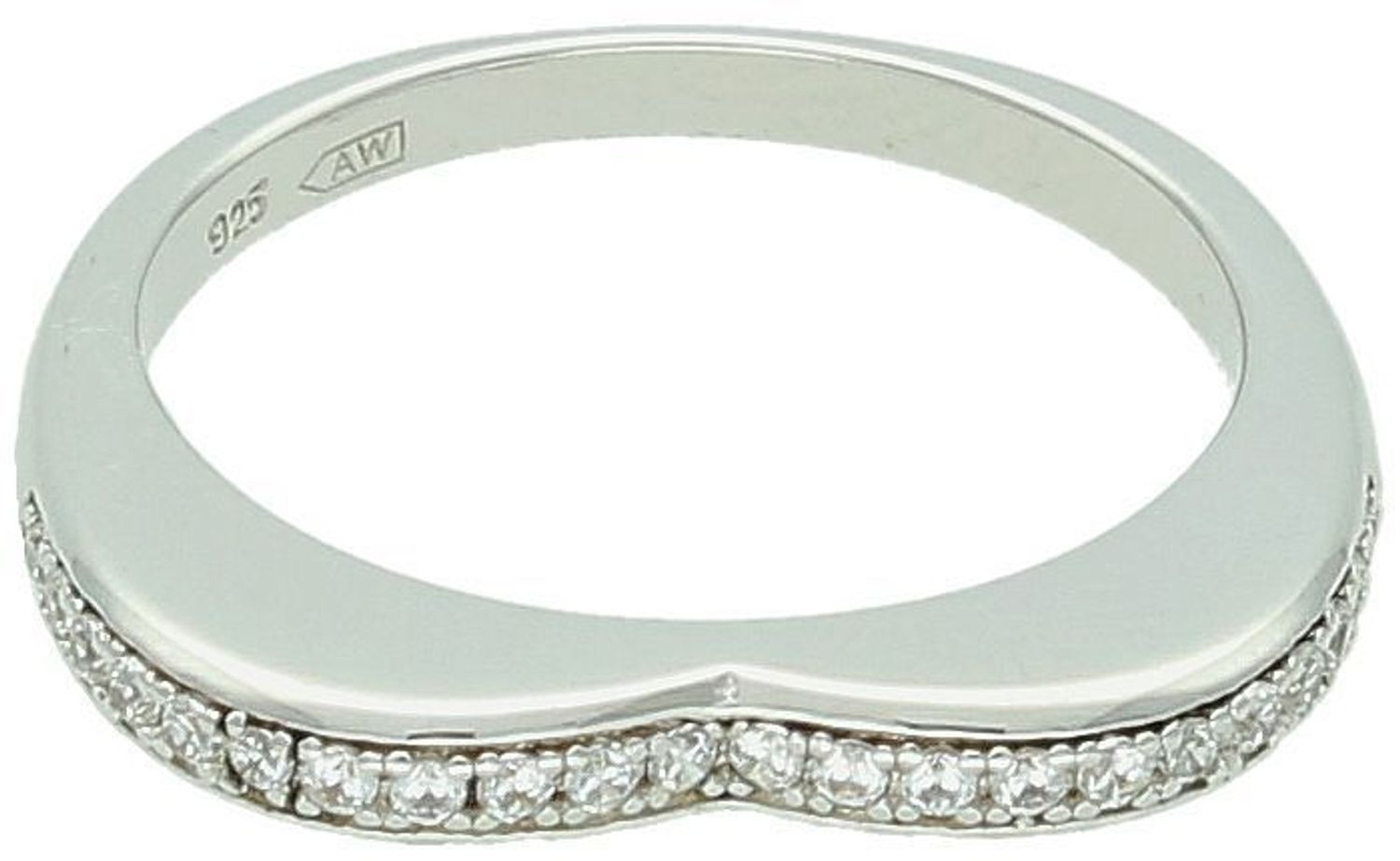 Pierścionek srebrny 925 Obrączka serduszko z cyrkoniami.jpg