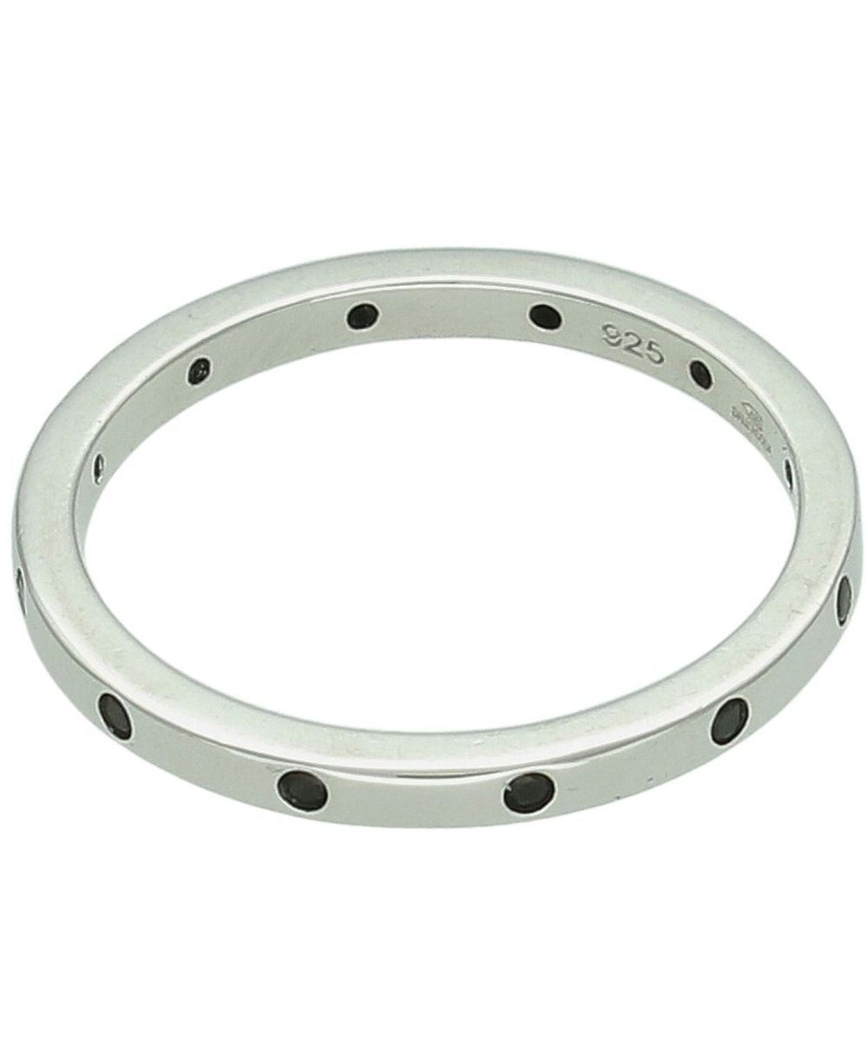 Srebrny pierścionek obrączka 925 z czarnymi cyrkoniami – delikatny design 2 mm (2).jpg