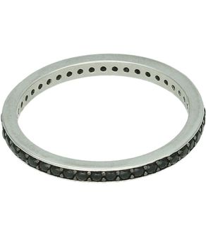 Srebrny pierścionek obrączka 925 z czarną cyrkonią dookoła – minimalistyczny 2 mm (2).jpg