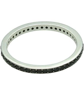 Srebrny pierścionek obrączka 925 z czarną cyrkonią dookoła – minimalistyczny 2 mm (3).jpg