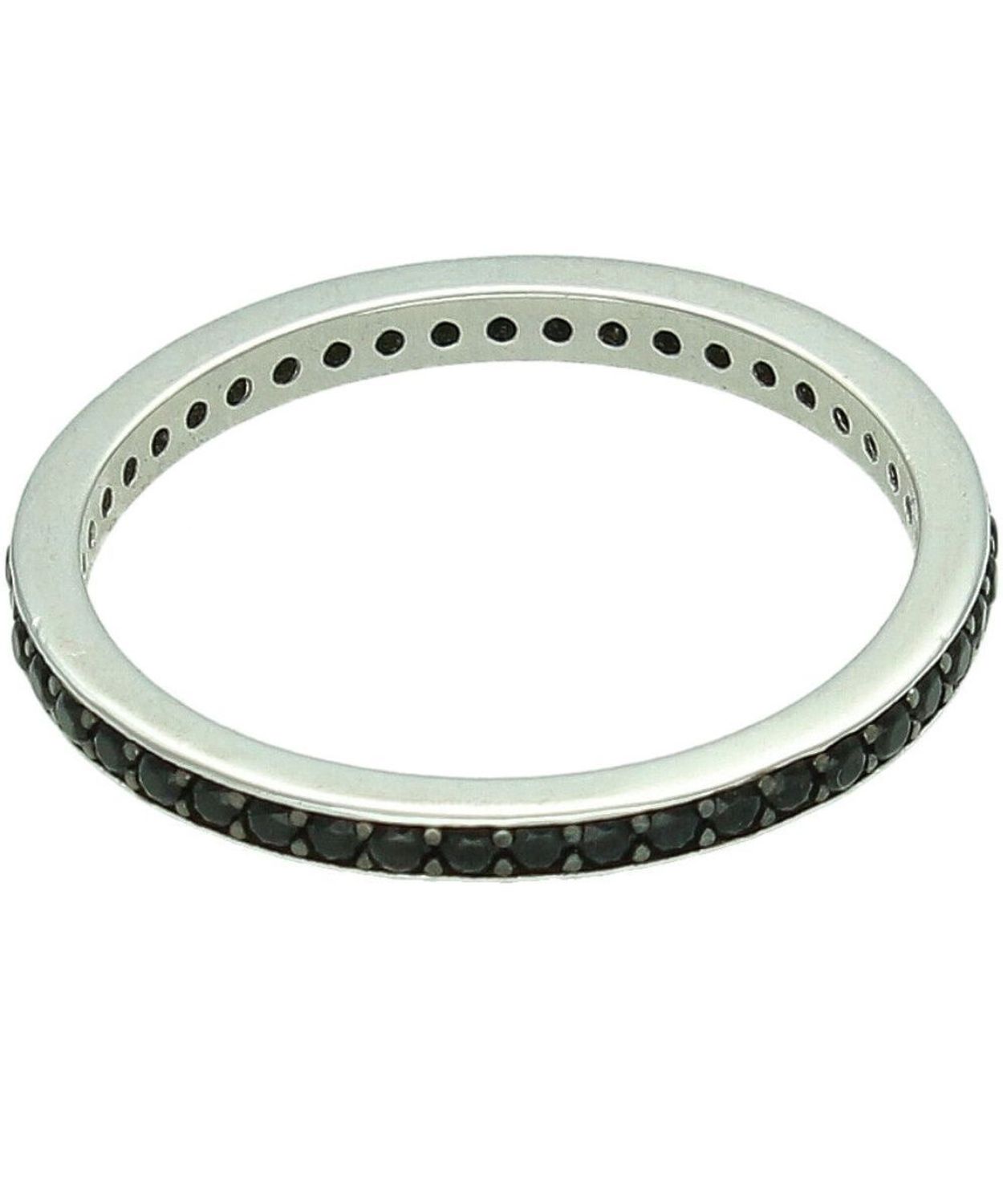 Srebrny pierścionek obrączka 925 z czarną cyrkonią dookoła – minimalistyczny 2 mm (2).jpg