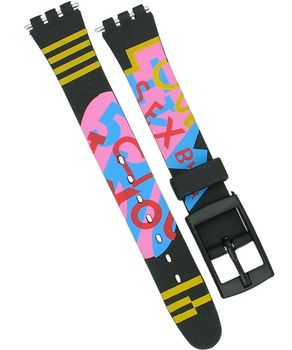 Czarny cienki pasek gumowy do zegarka Swatch 15 mm PRS-SWATCH-10SWISS-GUMA – wzorzysty - OUTLET.jpg