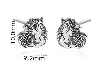 Srebrna kolczyki Koń przy uchu PW0010923ER. Srebrne kolczyki zostały wykonane z najwyższej jakości srebra próby 925 (1).jpg