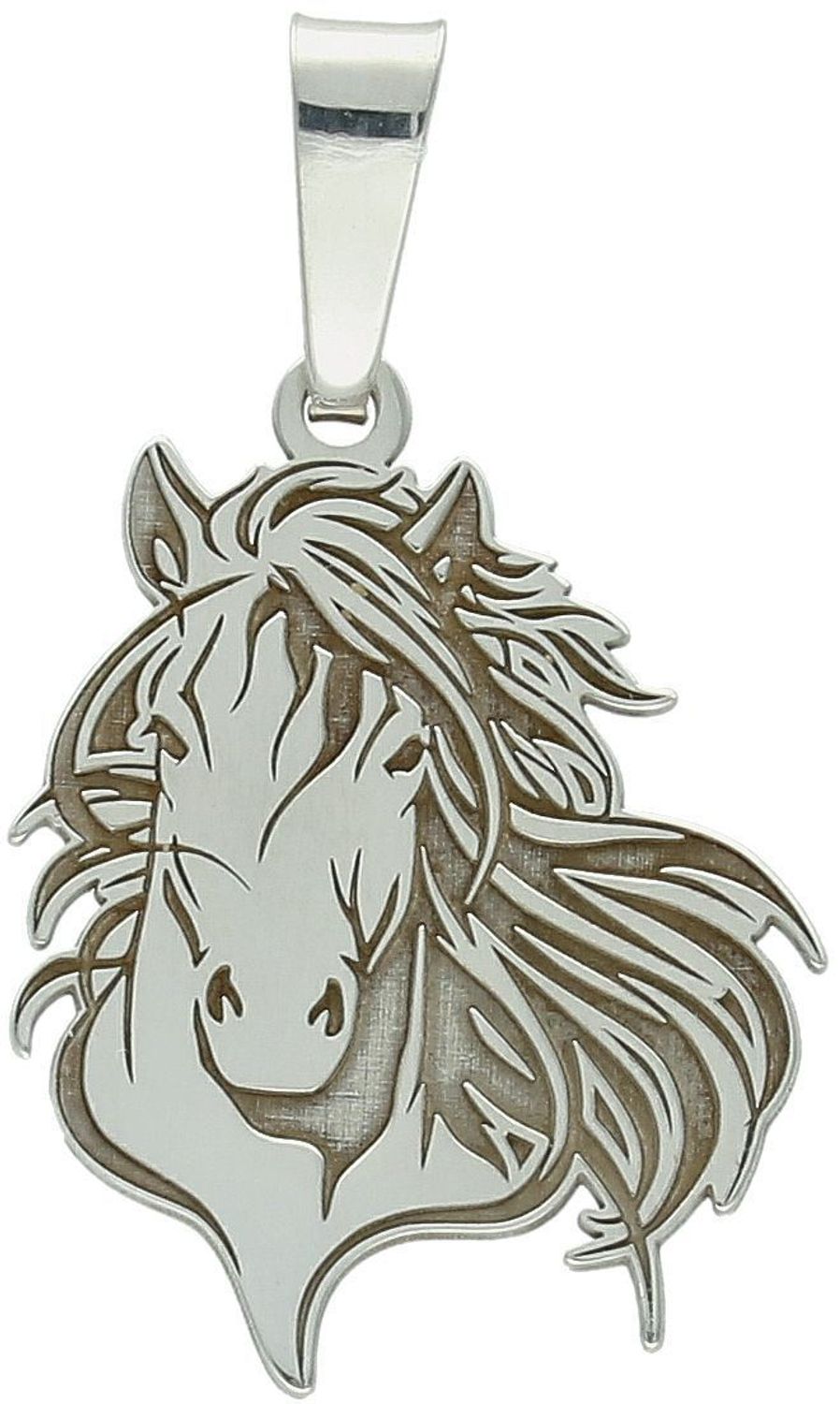 Zawieszka srebrna próba 925 głowa konia PW0010923PR Pełna siły, elegancji i symboliki zawieszka w kształcie głowy konia to idealny wybór dla miłośników tych wspaniałych zwierząt. 1.jpg