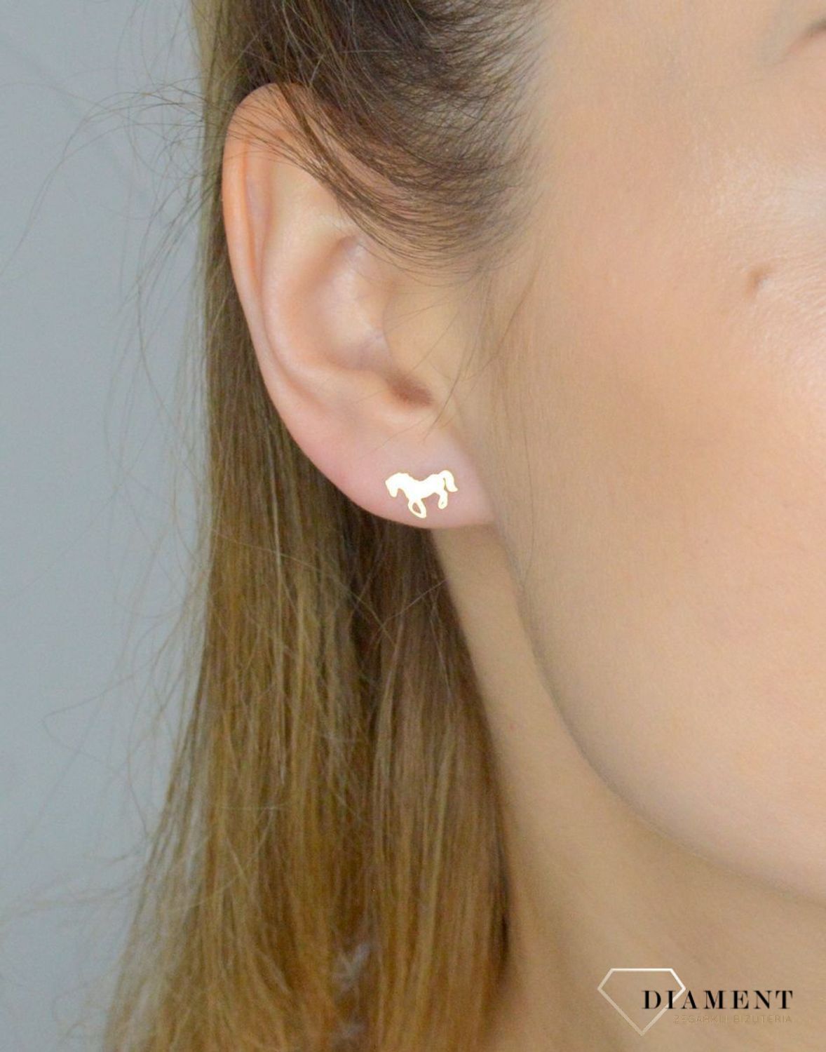 Srebrne kolczyki 925 pozłacane blaszki Koń PW0020923EG. Srebrne kolczyki damskie. Kolczyki srebrne wkrętki. Kolczyki srebrne na sztyft w pozłoceniu. Kolczyki idealne na prezent. Kolczyki konie. Kolczyki płaskie blaszki. Kolczyki płaskie konie..jpg