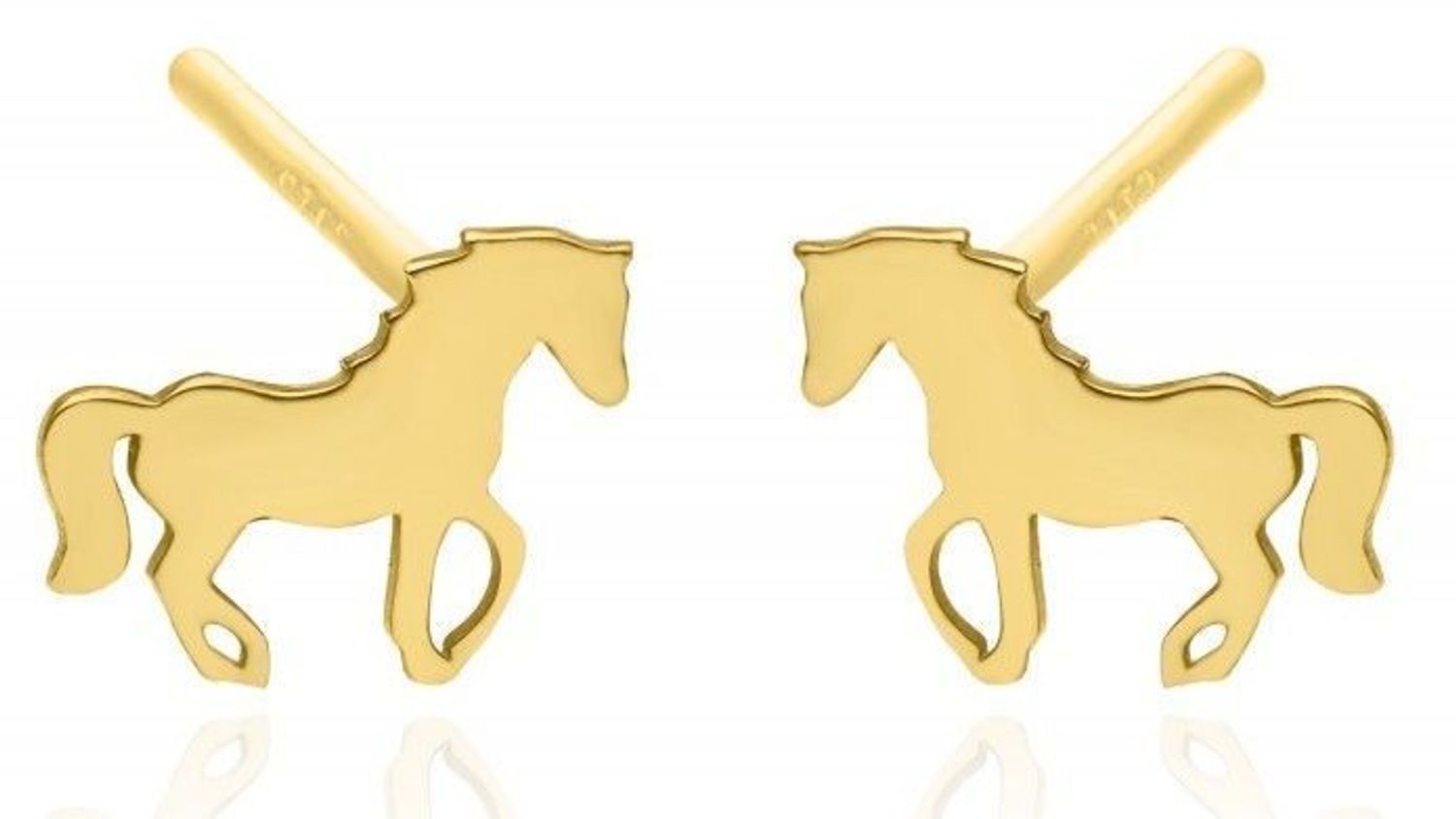 Srebrne kolczyki 925 pozłacane blaszki Koń PW0020923EG. Srebrne kolczyki damskie. Kolczyki srebrne wkrętki. Kolczyki srebrne na sztyft w pozłoceniu. Kolczyki idealne na prezent. Kolczyki konie. Kolczyki płaskie blaszki. Kolczyki płaskie konie..jpg