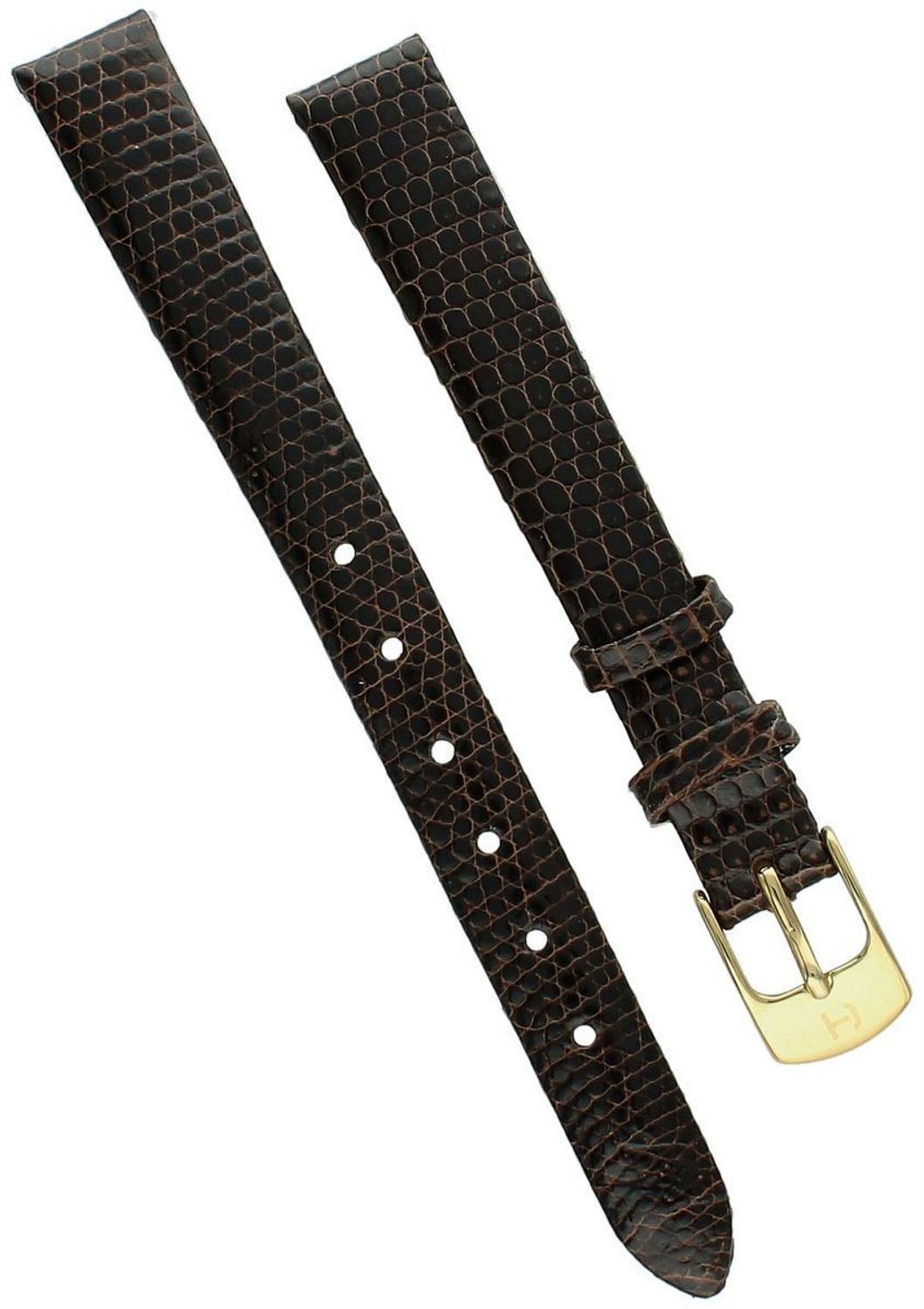 Brązowy pasek wodoodporny do zegarka 12 mm z motywem jaszczurki 🦎.jpg