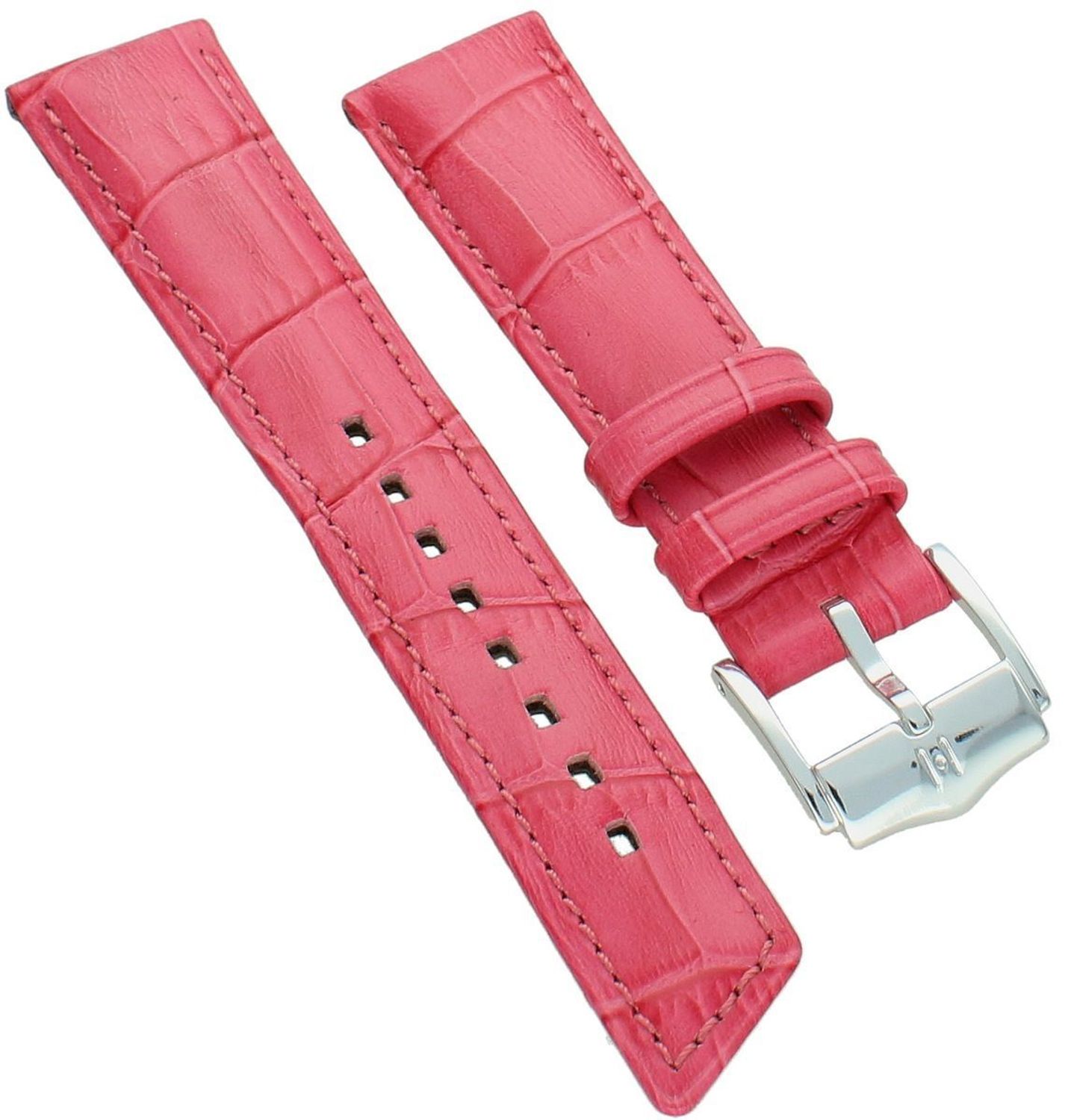 Pasek do zegarka ze skóry cielęcej z tłoczeniem aligatora - HIRSCH DUKE Pink 18 mm, Pasek08.jpg