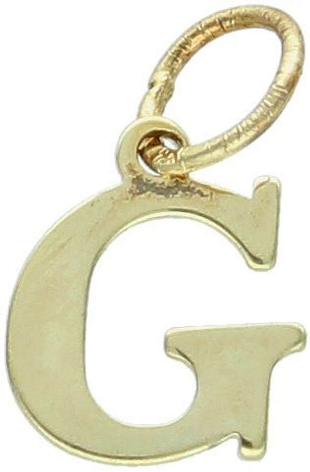Literka srebrna próba 925 pozłacana G Elegancka literka G wykonana z wysokiej jakości srebra próby 925, pozłacana, co nadaje jej subtelną 1.jpg