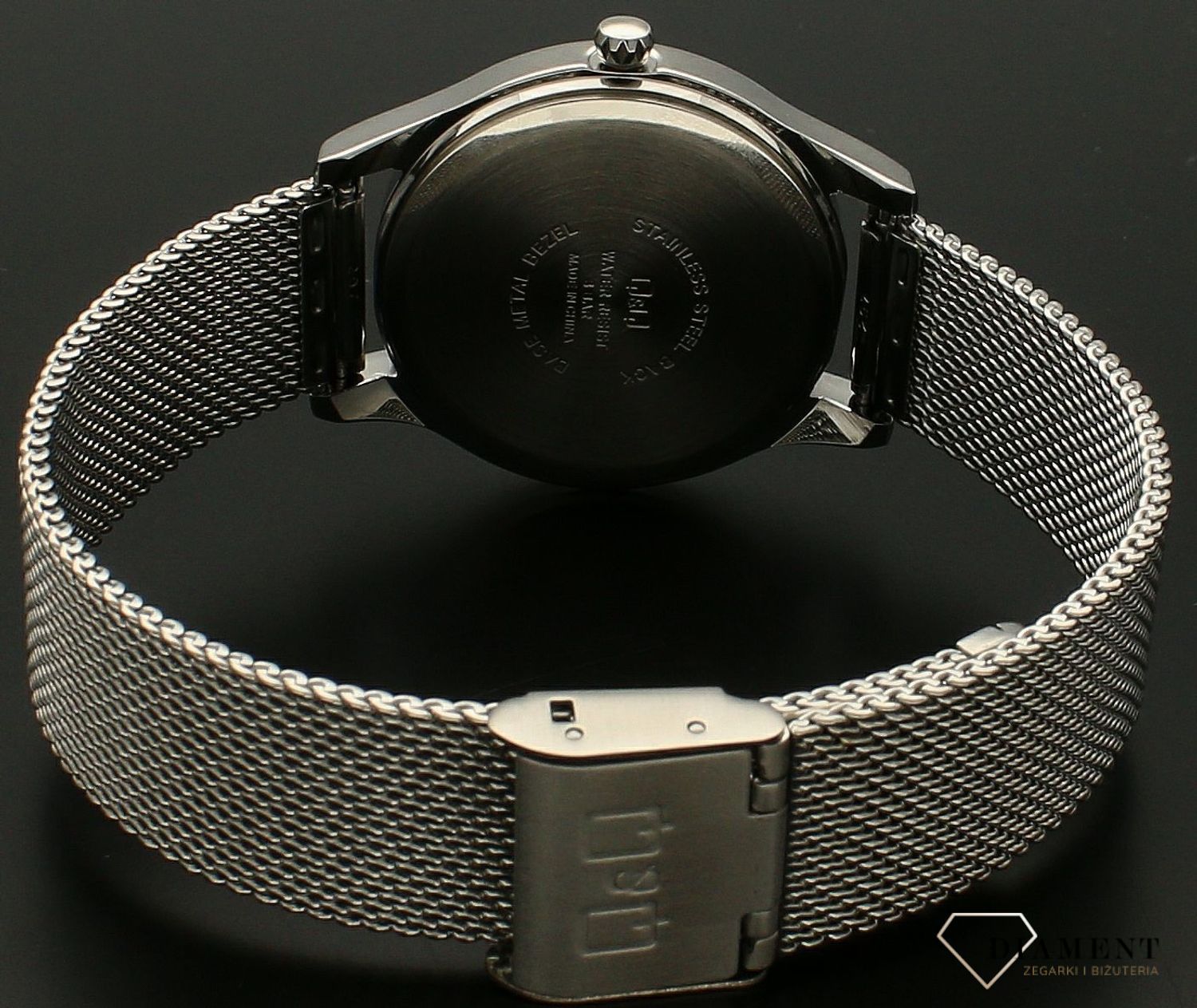 Zegarek damski Q&Q na bransolecie biżuteryjnej Q02A-003P.jpg