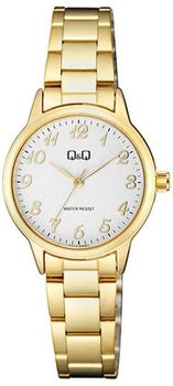 Zegarek damski Q&Q Q11A-005P – złoty, klasyczny, bransoleta stalowa.jpg