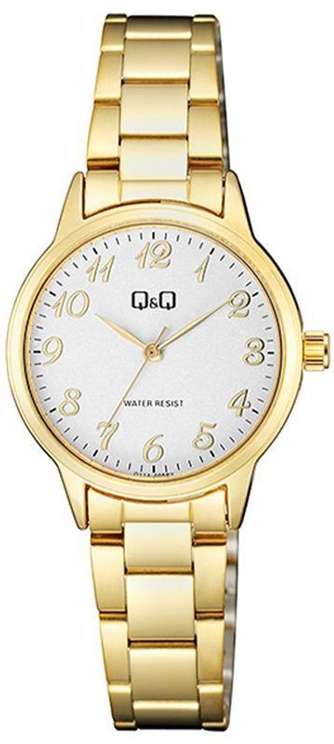 Zegarek damski Q&Q Q11A-005P – złoty, klasyczny, bransoleta stalowa.jpg