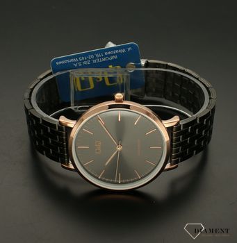 Zegarek damski QQ na bransolecie QA20-442. Zegarki damskie są dla kobiet biżuterią ale również praktycznym dodatkiem. Zegarek na bransolecie idealny na prezent. Zegarek damski elegancki w czarnej kolorystyce (5).jpg