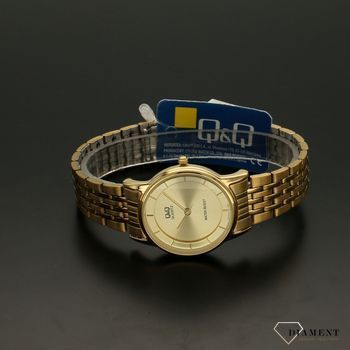 Zegarek damski złoty na bransolecie QA57-010 ⌚ Zegarki damskie na bransolecie (3).jpg