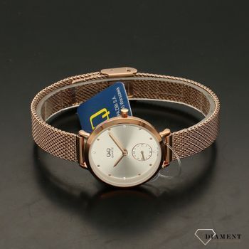 Zegarek damski na bransolecie w kolorze różowego złota QQ Fashion QA97-011 (3).jpg