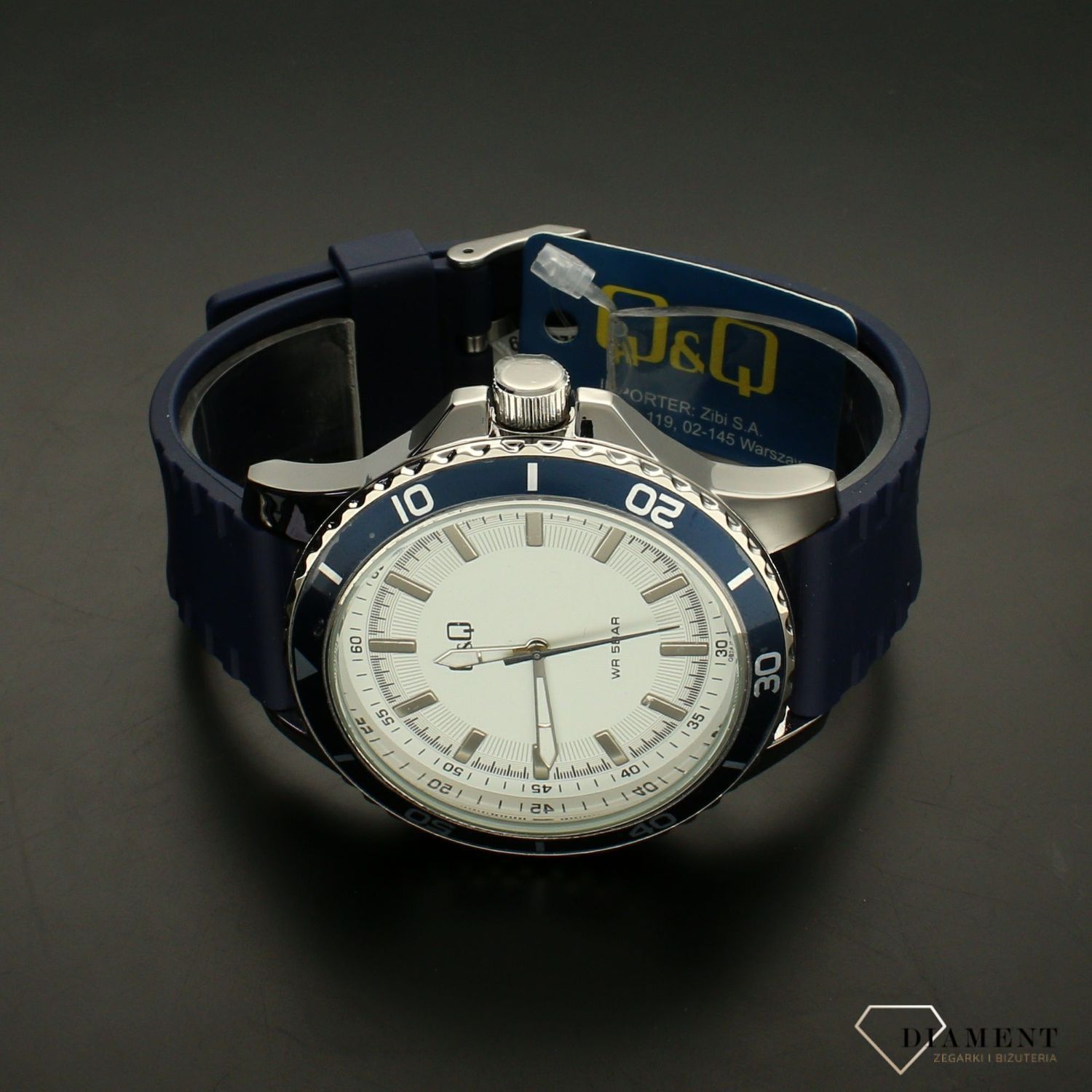 1Zegarek męski na niebieskim pasku QQ QB24-301. Zegarki męskie na pasku silikonowym✓ Wymarzony prezent ✓Prezent dla taty z grawerem✓ Prezent z grawerem✓ Autoryzowany sklep. ✓Grawer 0zł ✓Gratis Kurier 24h ✓Zwrot 30 dni.jpg