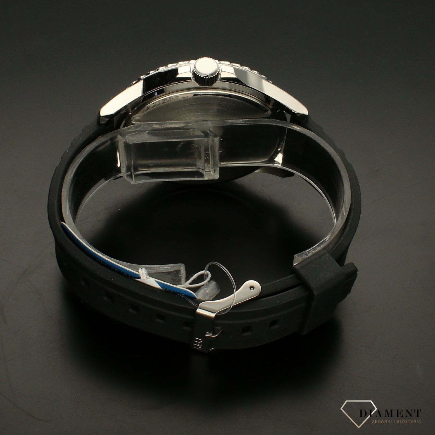 Zegarek QQ męski na czarnym pasku QB24-302. Zegarki męskie na pasku silikonowym✓ Wymarzony prezent ✓Prezent dla taty z grawerem✓ Prezent z grawerem✓ Autoryzowany sklep. ✓Grawer 0zł ✓2.jpg