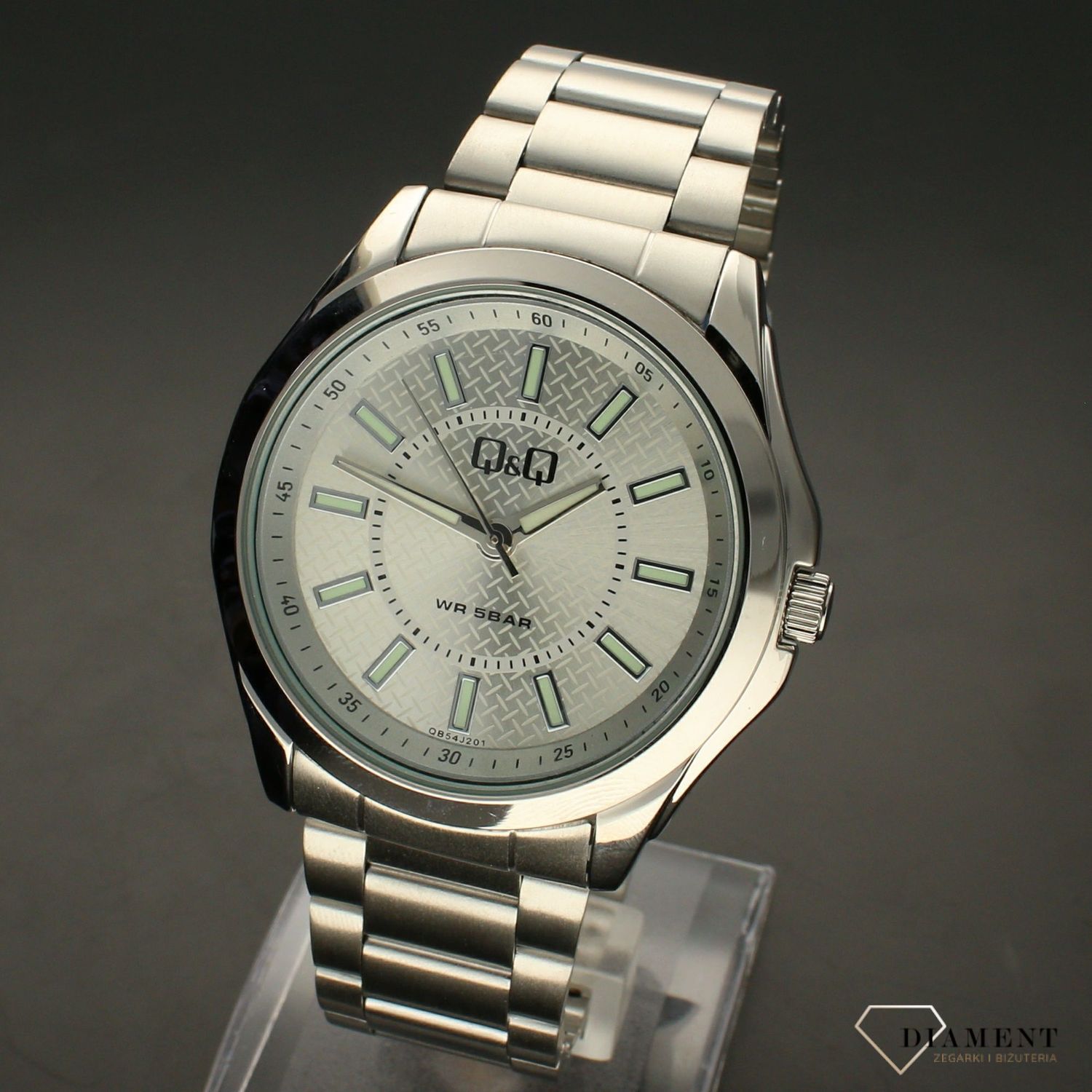 Zegarek męski QQ na bransolecie QB54-201.  Zegarki męskie na bransolecie✓ Wymarzony prezent ✓Prezent dla taty z grawerem✓ Prezent z grawerem✓ Autoryzowany sklep. ✓Grawer 0zł ✓Gratis Kurier 24h ✓Zwrot 30 dni.jpg