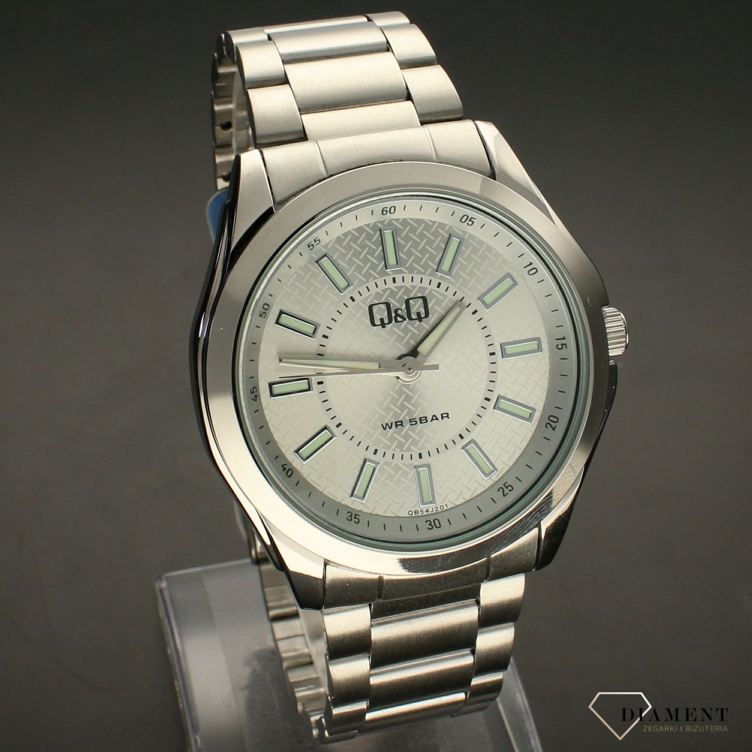 Zegarek męski QQ na bransolecie QB54-201.  Zegarki męskie na bransolecie✓ Wymarzony prezent ✓Prezent dla taty z grawerem✓ Prezent z grawerem✓ Autoryzowany sklep. ✓Grawer 0zł ✓Gratis Kurier 24h ✓Zwrot 30 dni.jpg