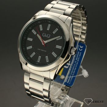 Zegarek męski QQ na bransolecie QZ82-402 ⌚ ✓ Wymarzony prezent ✓Prezent dla taty z grawerem✓ (2).jpg