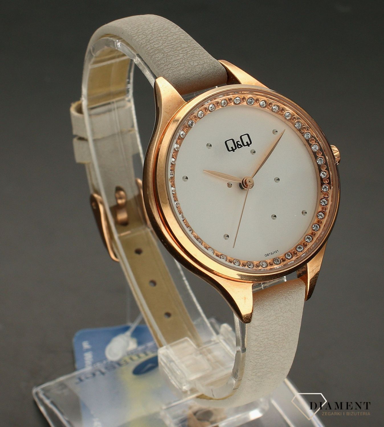 Zegarek damski na szarym pasku QQ QB73-101 (2).jpg