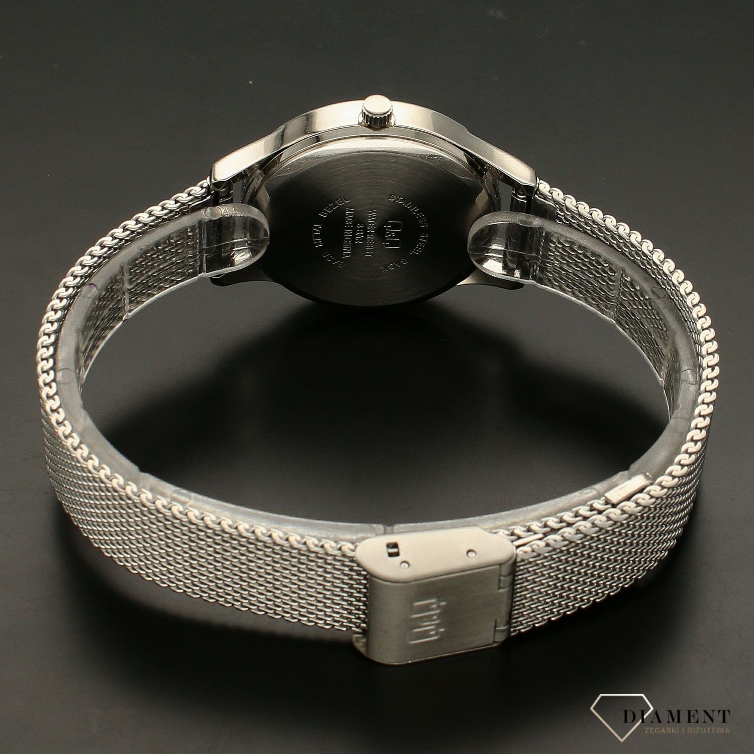 Zegarek damski na bransolecie QQ QB83-212. Zegarek na bransolecie. Zegarek z różową tarczą. Zegarek damski. Zegarek elegancki na bransolecie. Zegarek na prezent. Idealny pomysł na prezent dla kobiety.  (3).jpg