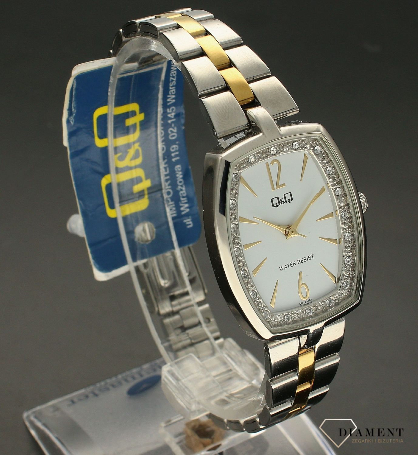 Zegarek damski na bransolecie srebrno-złotej QQ QC13-401 (2).jpg