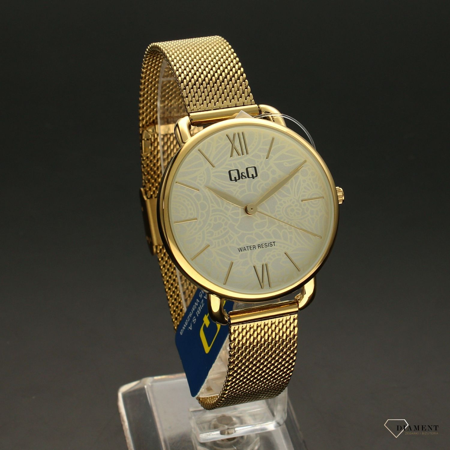 Zegarek damski Q&Q wzorzysta tarcza QC27-001.jpg