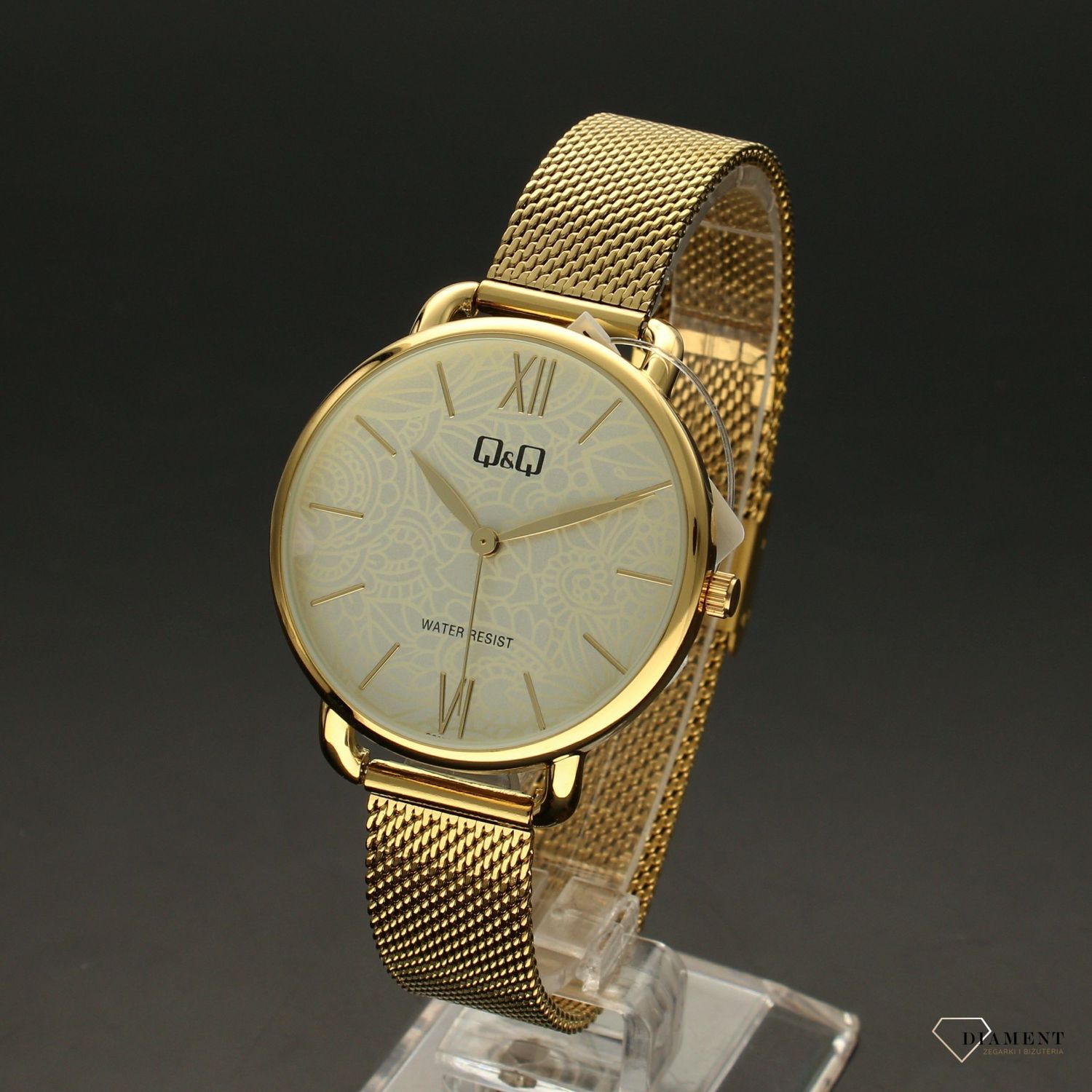 Zegarek damski Q&Q wzorzysta tarcza QC27-001.jpg