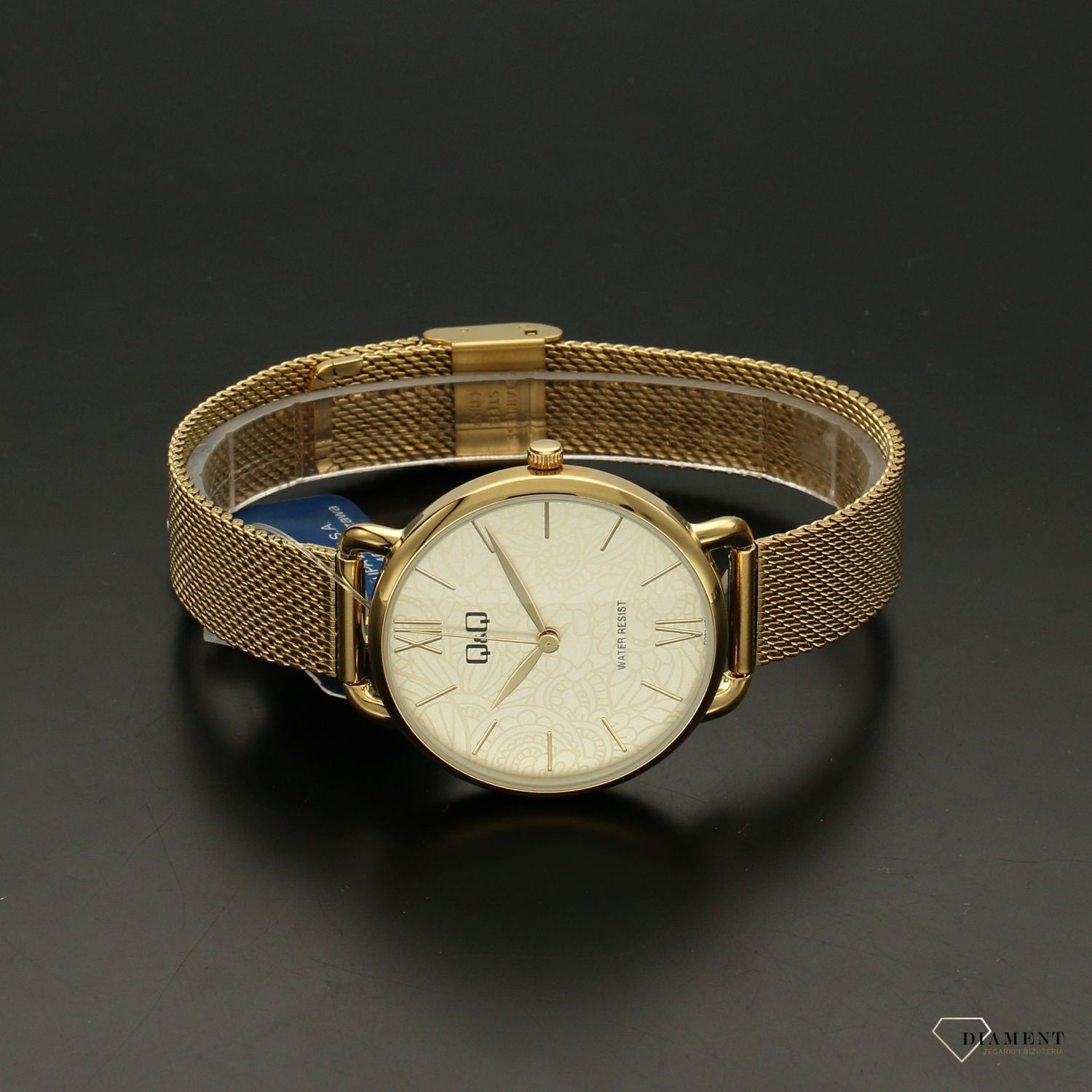 Zegarek damski Q&Q wzorzysta tarcza QC27-001.jpg